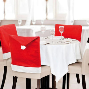 Housses de Chaises de Noël - Ambiance Festive et Élégante
