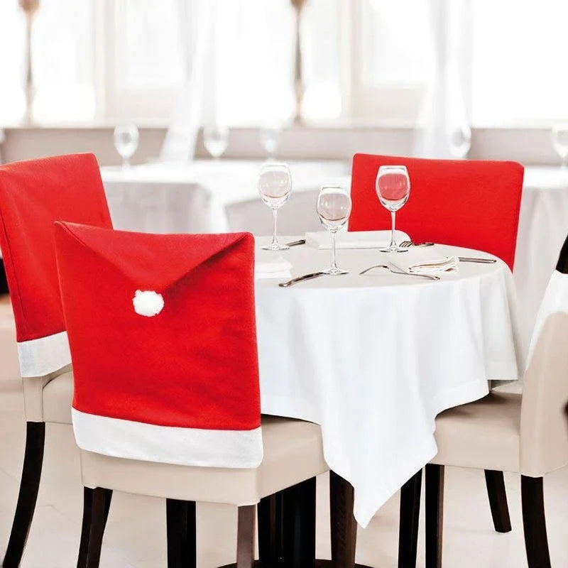Housses de Chaises de Noël - Ambiance Festive et Élégante