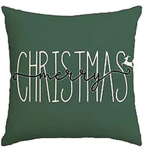 Housse de Coussin de Noël Verte - Design Festif et Confortable