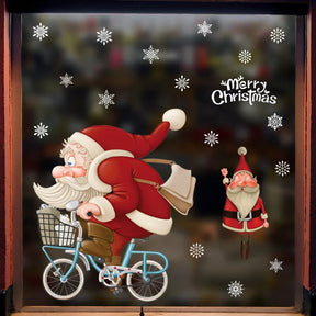 Autocollants de Noël pour Fenêtres - Décoration Festive et Réutilisable