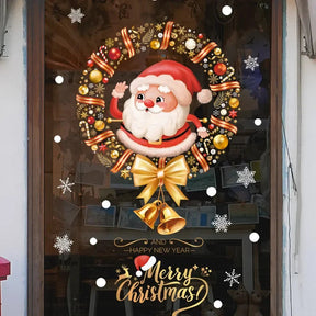 Autocollants de Noël pour Fenêtres - Décoration Festive et Réutilisable