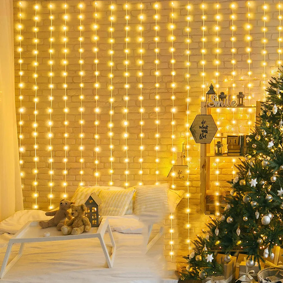 Éclairage de Cascade LED Intérieur et Extérieur - Ambiance Magique pour Événements et Décoration