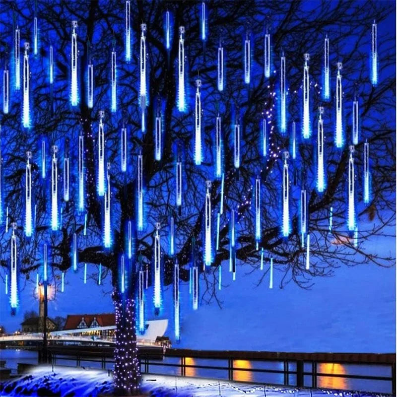 Lumières LED de Douche Extérieure - Décoration Scintillante pour Noël
