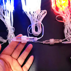 Lumières LED de Douche Extérieure - Décoration Scintillante pour Noël