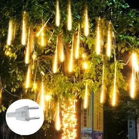 Lumières LED de Douche Extérieure - Décoration Scintillante pour Noël