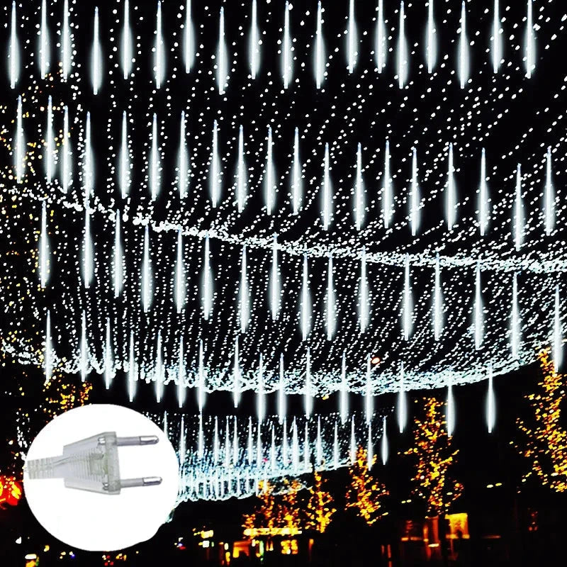 Lumières LED de Douche Extérieure - Décoration Scintillante pour Noël
