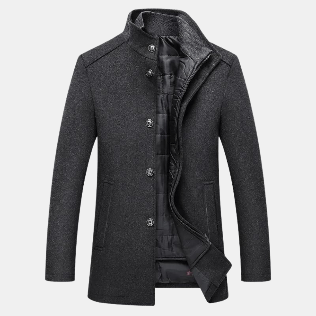 Manteau d'Hiver à Col Montant - Élégance et Chaleur pour l'Hiver
