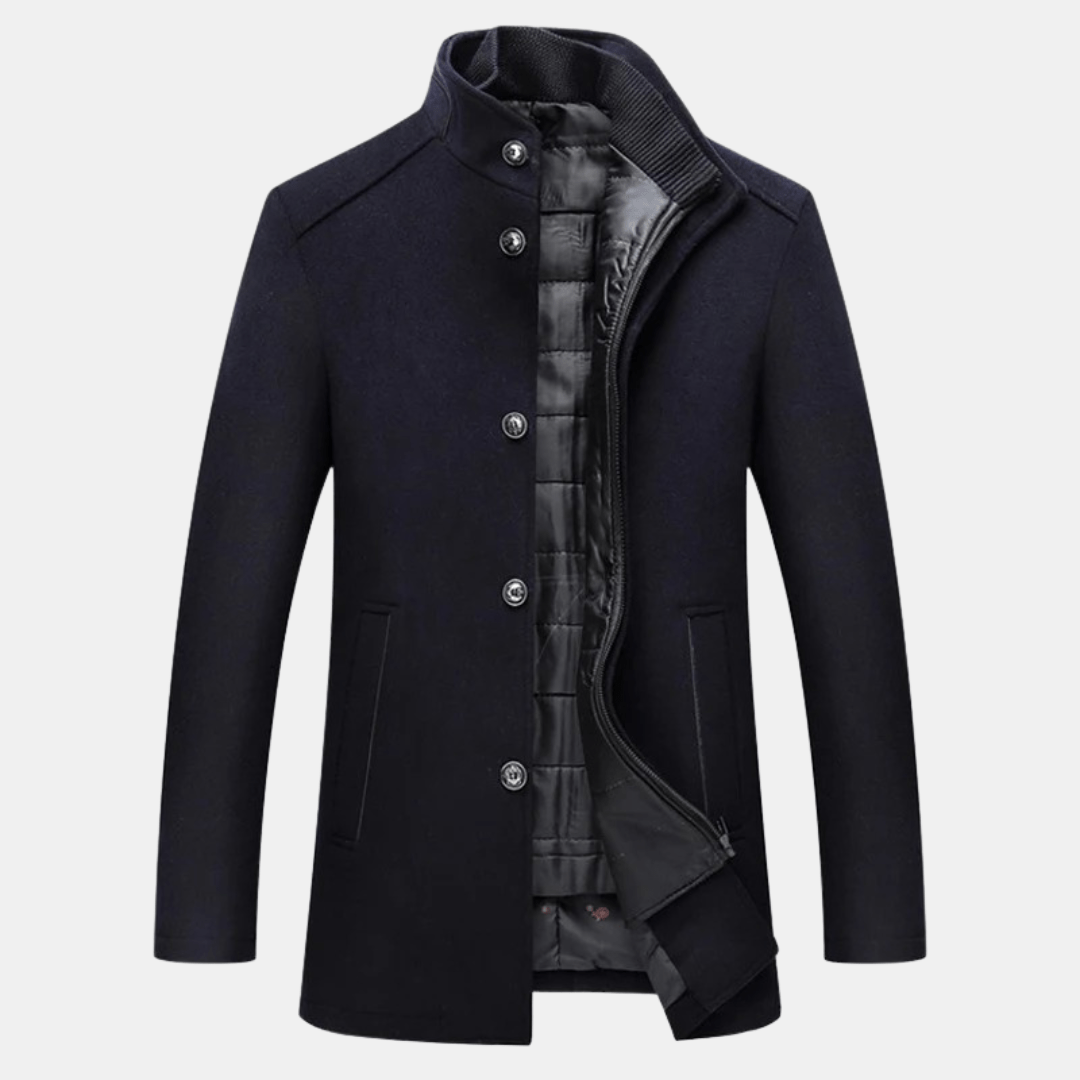 Manteau d'Hiver à Col Montant - Élégance et Chaleur pour l'Hiver