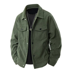 Veste d'Automne pour Hommes - Style Classique en Velours Côtelé