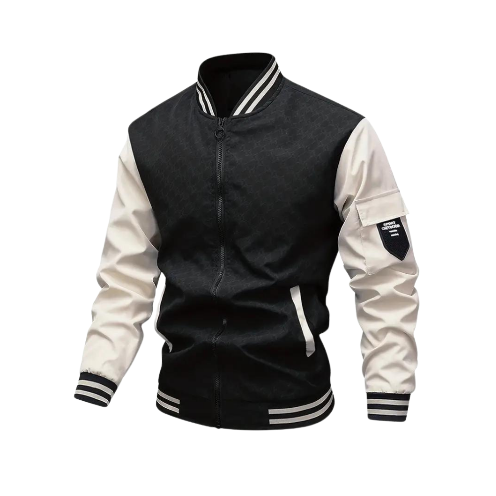 Veste Bomber Bicolore pour Hommes - Style Sportif et Confort Optimal