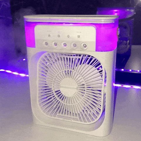 Ventilateur de Brume Glacée Portable - Refroidissement Rapide et Silencieux