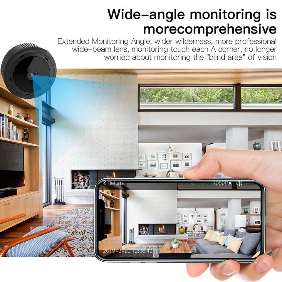 Caméra de Surveillance WiFi 1080P - Vision Nocturne et Détection de Mouvement