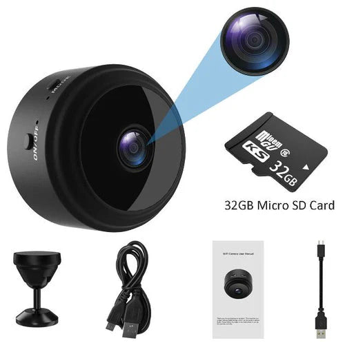 Caméra de Surveillance WiFi 1080P - Vision Nocturne et Détection de Mouvement
