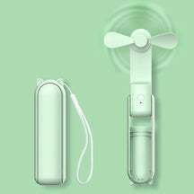 Ventilateur Portable Rechargeable - 3 Vitesses, Pliable et Powerbank