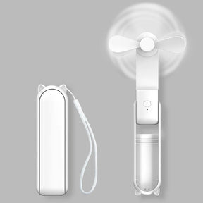 Ventilateur Portable Rechargeable - 3 Vitesses, Pliable et Powerbank