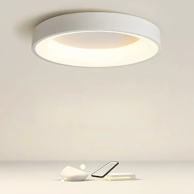 Plafonnier LED Scandinave Minimaliste - Illumination Douce et Élégante