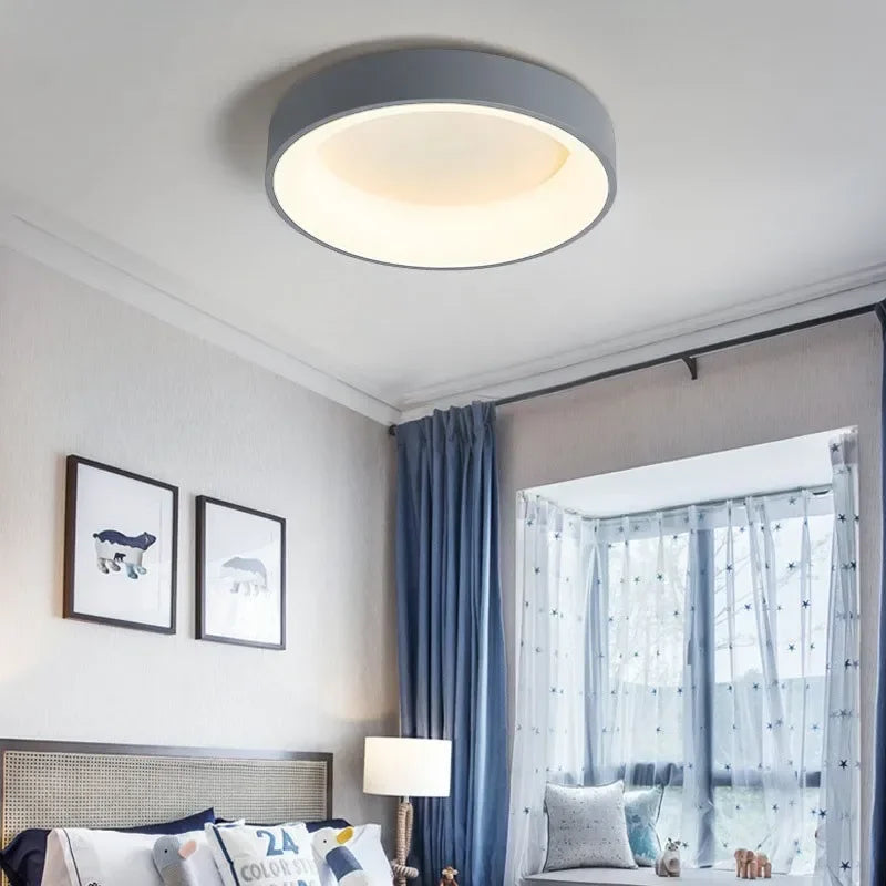 Plafonnier LED Scandinave Minimaliste - Illumination Douce et Élégante