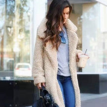Manteau Teddy Oversized Femme - Confort Douillet et Style Moderne