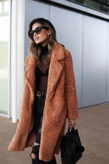 Manteau Teddy Oversized Femme - Confort Douillet et Style Moderne