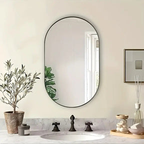 Miroir Ovale Élégant pour Décoration - Design Intemporel et Sophistiqué