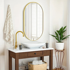Miroir Ovale Élégant pour Décoration - Design Intemporel et Sophistiqué