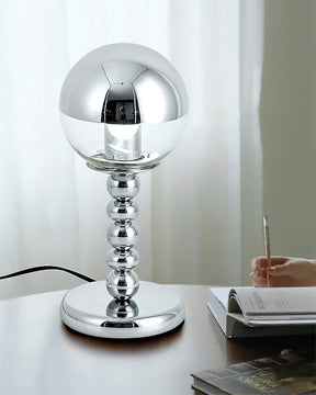 Lampe de Table Chrome Minimaliste - Design Élégant et Compact