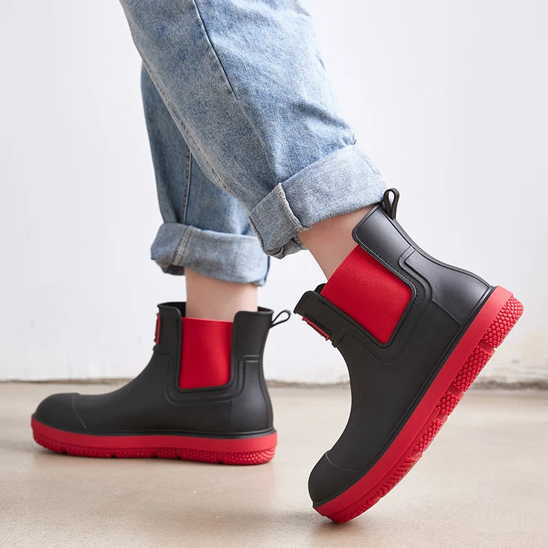 Bottes de Pluie Unisexes en Caoutchouc - Imperméables et Confortables pour Tous les Temps