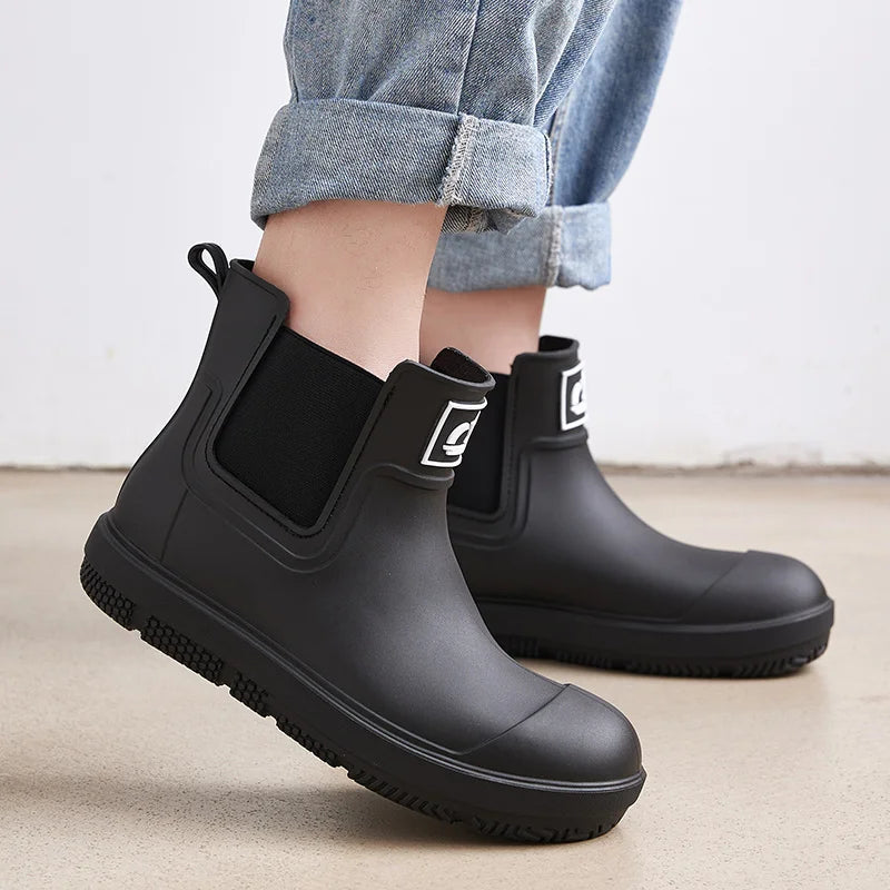 Bottes de Pluie Unisexes en Caoutchouc - Imperméables et Confortables pour Tous les Temps