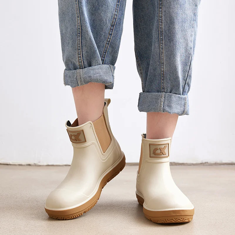 Bottes de Pluie Unisexes en Caoutchouc - Imperméables et Confortables pour Tous les Temps