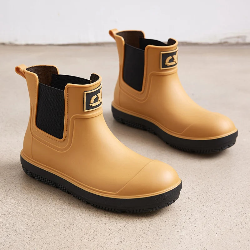 Bottes de Pluie Unisexes en Caoutchouc - Imperméables et Confortables pour Tous les Temps