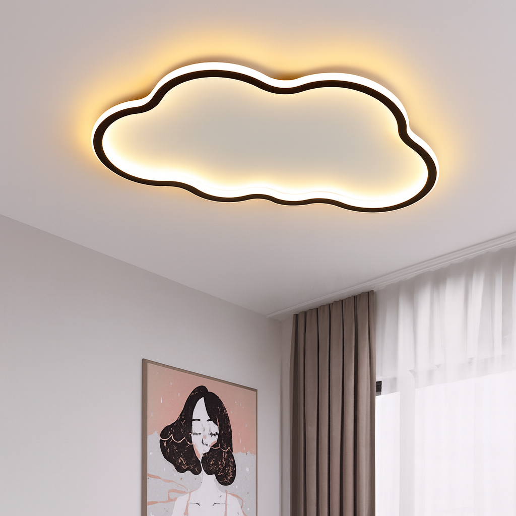 Lampe de Plafond Design Scandinave - Éclat Atmosphérique et Élégance Sereine