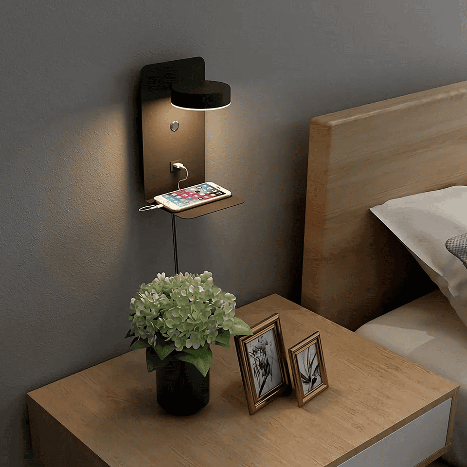 Lampe de Nuit LED Moderne - Douce Lumière Chaude et Apaisante