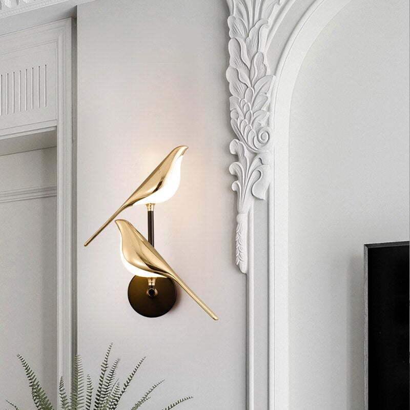 Applique Murale LED Oiseau Moderne - Éclairage Élégant et Énergétiquement Efficace