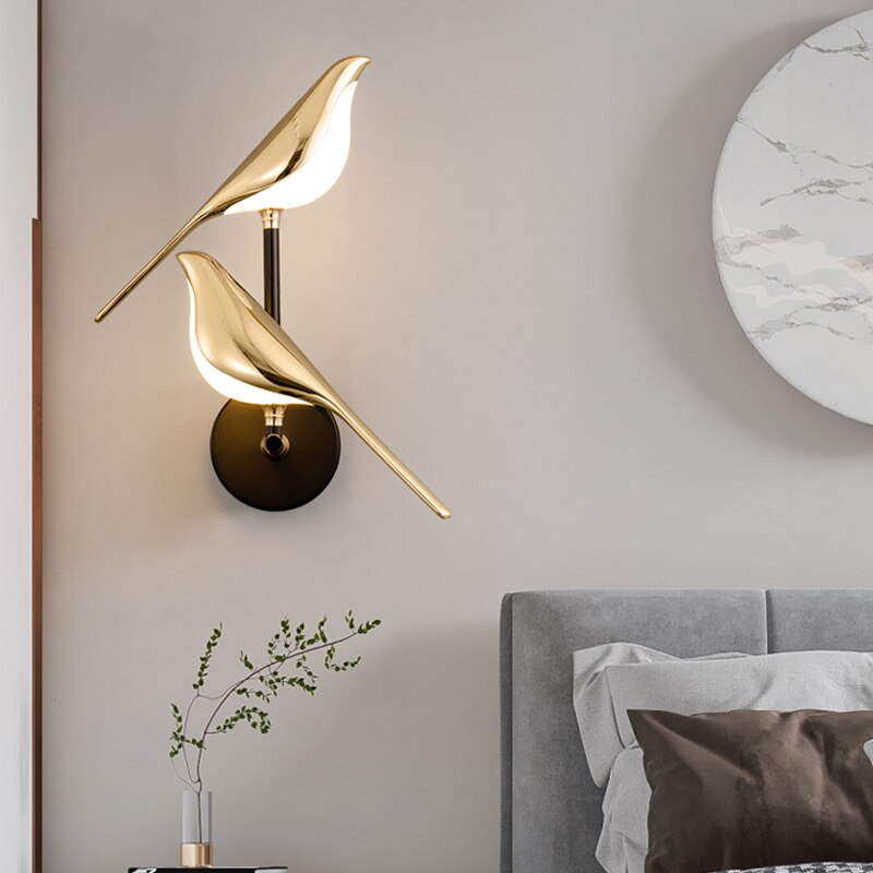 Applique Murale LED Oiseau Moderne - Éclairage Élégant et Énergétiquement Efficace