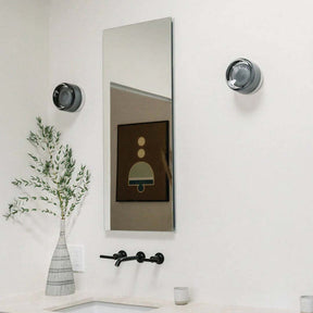 Applique Murale Moderne Élégante - Détails Rainurés en Métal et Verre