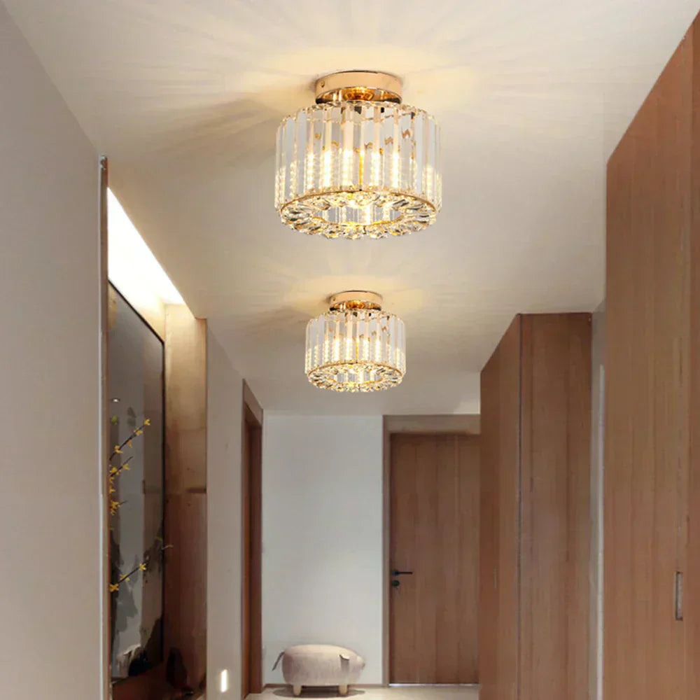 Luminaire de Plafond Éblouissant - Cristaux Scintillants et Économie d'Énergie