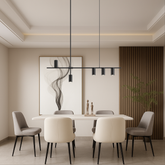 Lampe de Plafond Minimaliste Noire - Éclairage Élégant et Dimmable