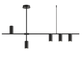 Lampe de Plafond Minimaliste Noire - Éclairage Élégant et Dimmable