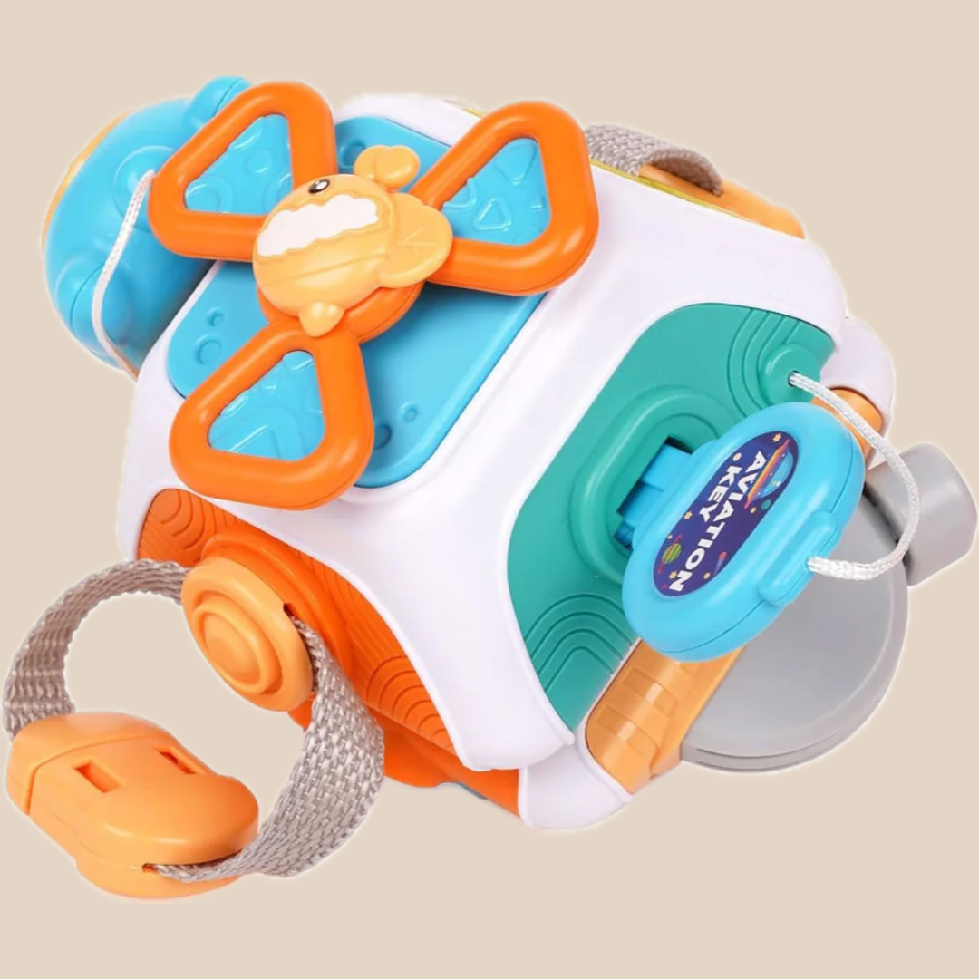 Cube Éducatif Montessori pour Enfants - Développement des Compétences Motrices Amusant
