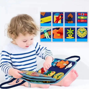 Livre Éducatif Montessori pour Enfants - Outil d'Apprentissage Interactif en Feutre