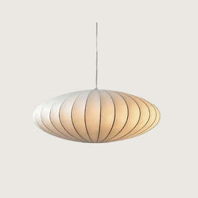 Luminaire Suspendu Japandi Moderne - Éclairage Doux et Ambiant en Soie
