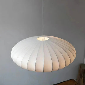 Luminaire Suspendu Japandi Moderne - Éclairage Doux et Ambiant en Soie