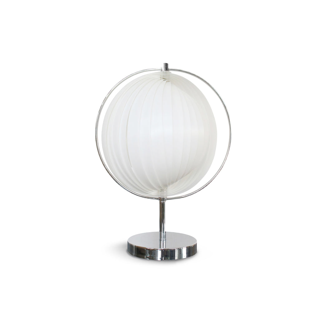 Lampe de Bureau Chrome Élégante - Design Rotatif et Ambiance Raffinée
