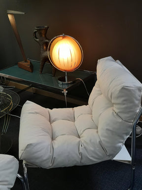 Lampe de Bureau Chrome Élégante - Design Rotatif et Ambiance Raffinée