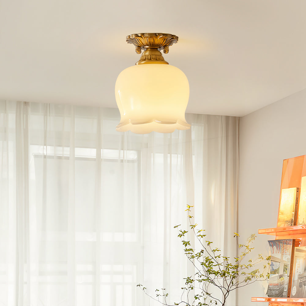 Éclairage de Plafond en Résine - Ambiance Chaleureuse et Élégante