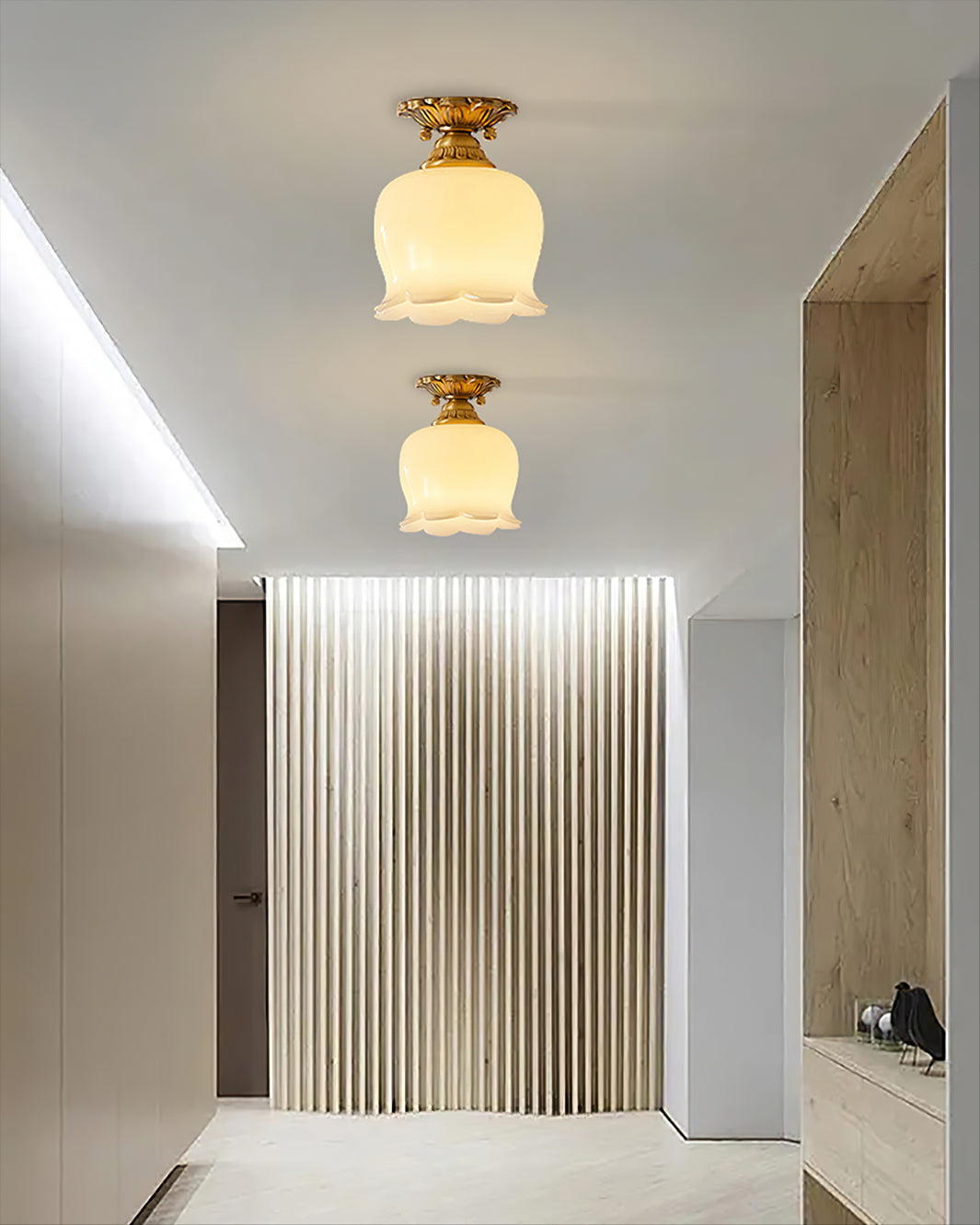 Éclairage de Plafond en Résine - Ambiance Chaleureuse et Élégante