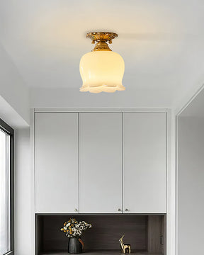 Éclairage de Plafond en Résine - Ambiance Chaleureuse et Élégante