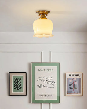 Éclairage de Plafond en Résine - Ambiance Chaleureuse et Élégante