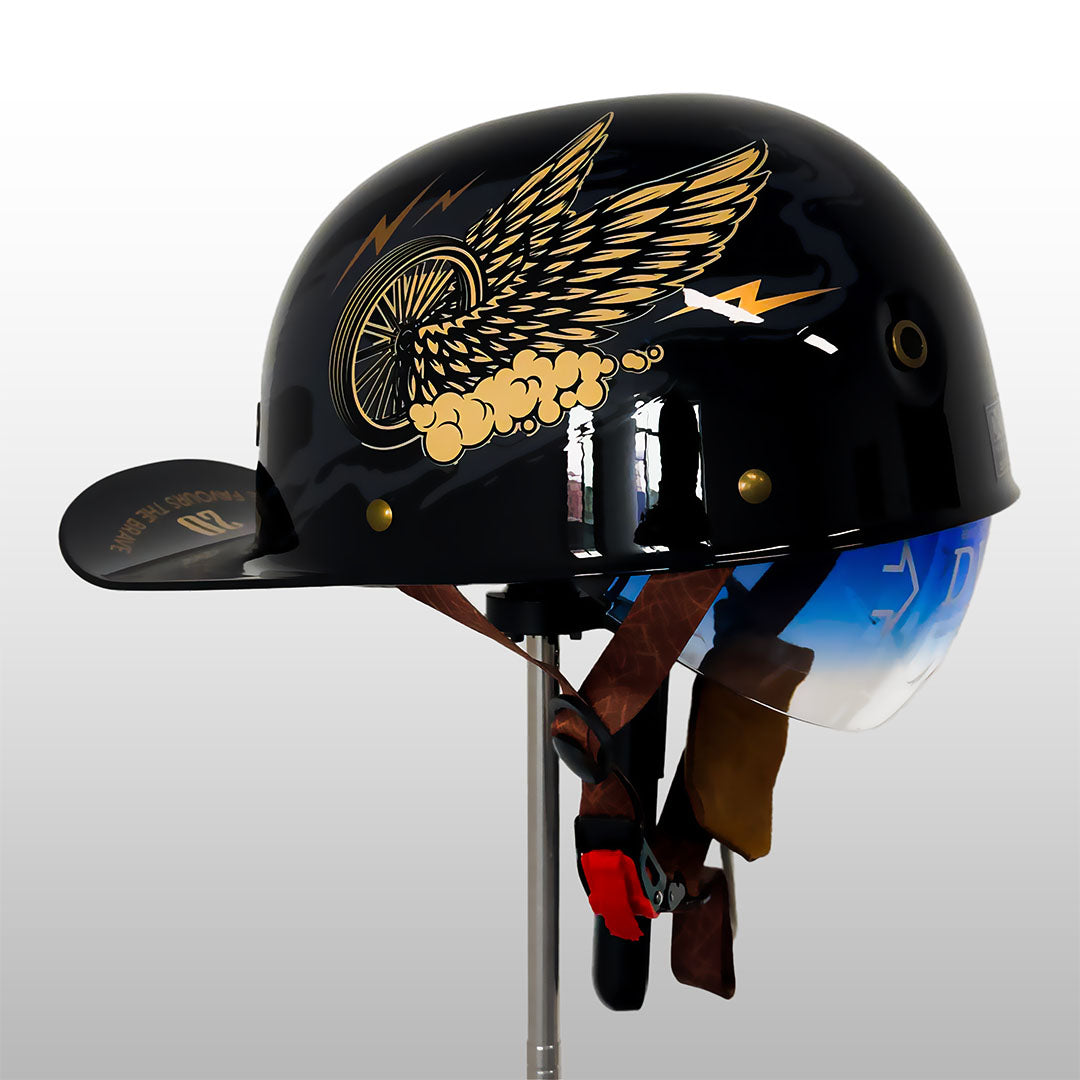 Casque de Moto Baseball Certifié - Style Élégant et Sécurité Optimale
