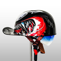 Casque de Moto Baseball Certifié - Style Élégant et Sécurité Optimale